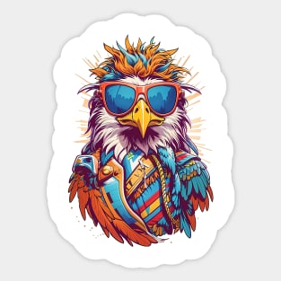 Cool Eagle in Sunglasses Sticker